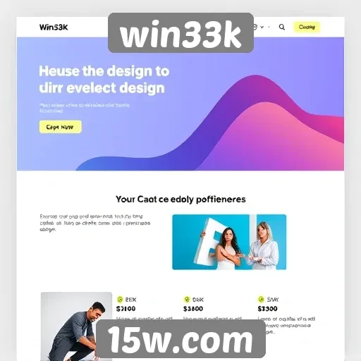 Tendências de design no site win33k